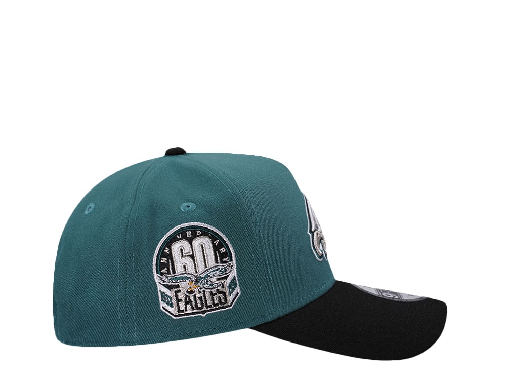 New Era Philadelphia Eagles 60th Anniversary Classic Two Tone Edition 9Forty A Frame Snapback Casquette