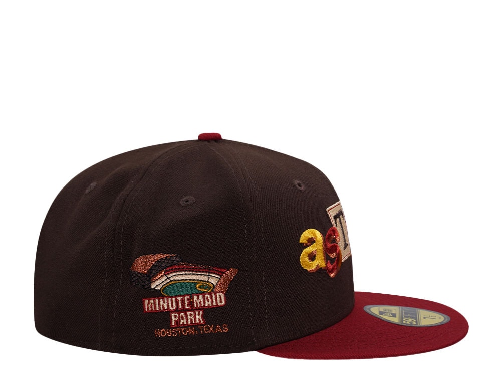New Era Houston Astros Ransom Note Minute Maid Park Brick Red Two Tone Edition 59Fifty Fitted Casquette