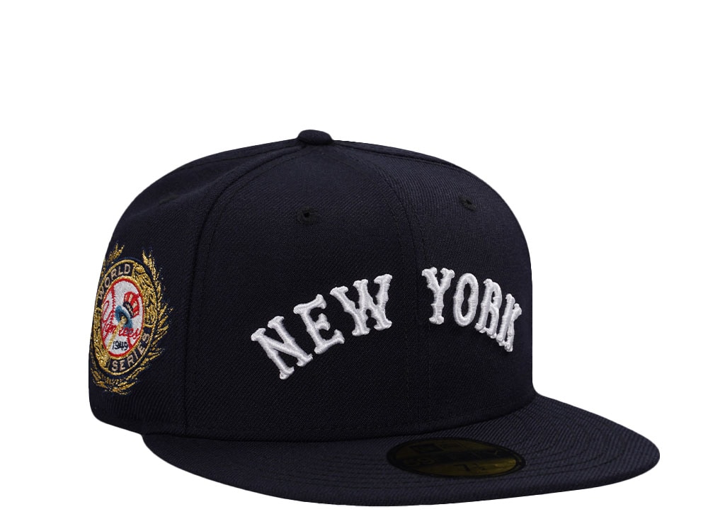 New Era New York Yankees World Series 1949 Navy Prime Wool Edition 59Fifty Fitted Casquette