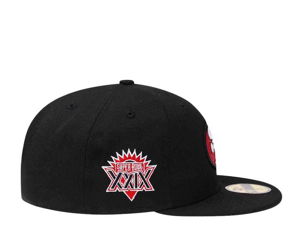 New Era San Francisco 49ers  Super Bowl XXIXX Black Classic Edition 59Fifty Fitted Casquette