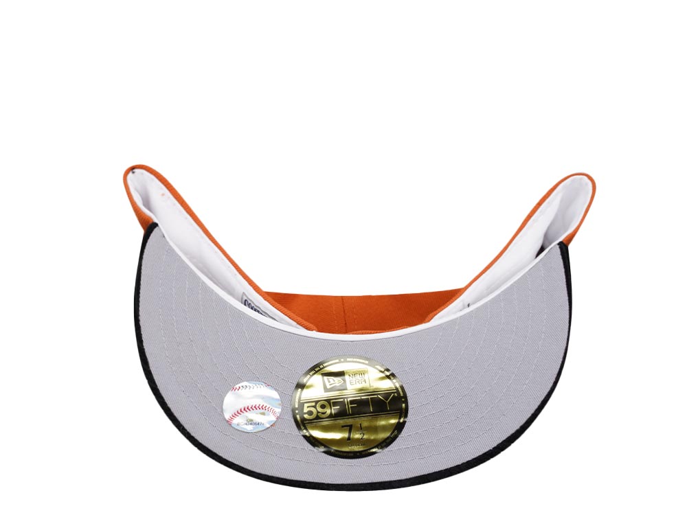 New Era Houston Astros 45 Years Cord Visor Edition Orange 59Fifty Fitted Casquette