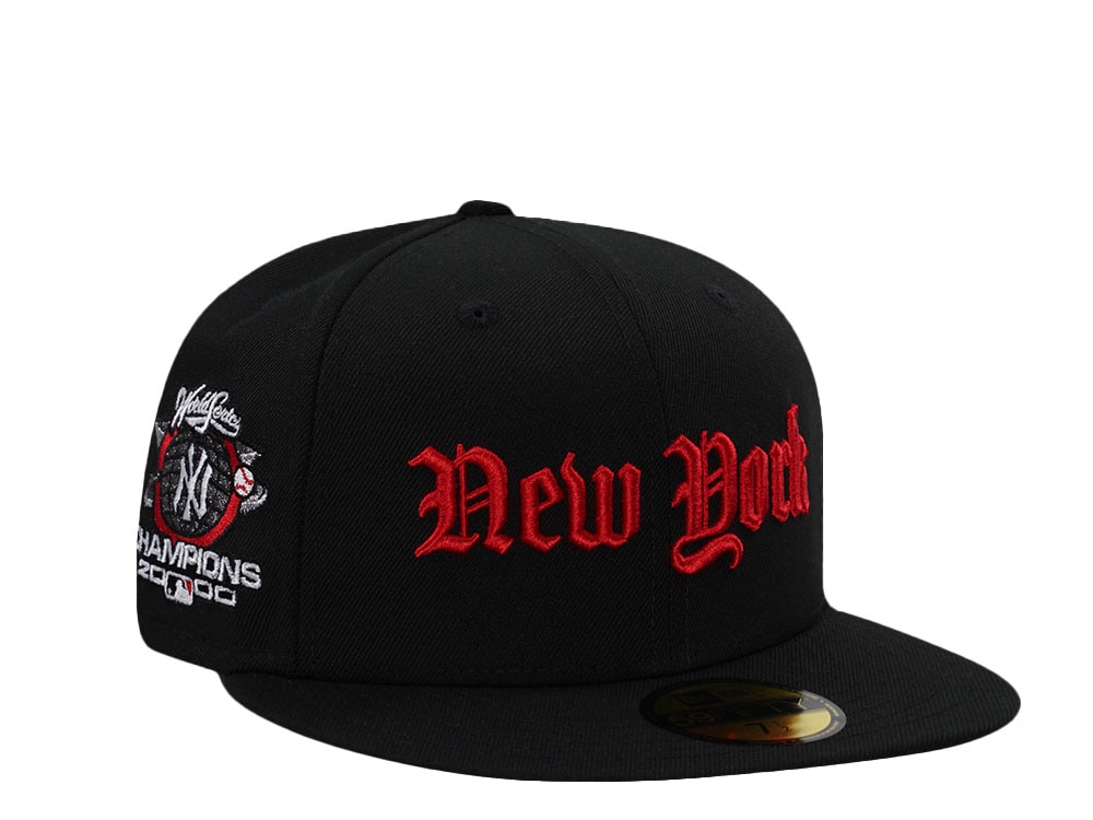 New Era New York Yankees World Series Champions 2000 Black Prime Edition 59Fifty Fitted Casquette