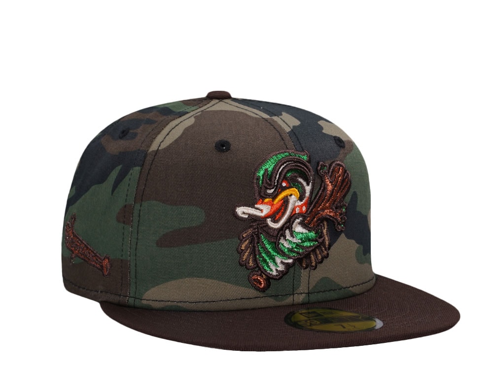 New Era Down East Wood Ducks Camo Outdoor Two Tone Edition 59Fifty Fitted Casquette