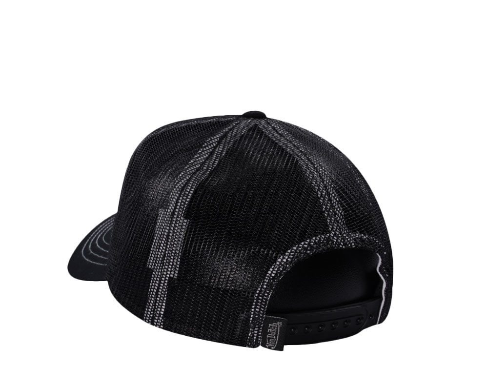 Von Dutch Oval Patch Black Trucker Snapback Casquette