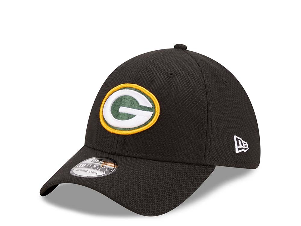 New Era Green Bay Packers Black 39Thirty Stretch Casquette
