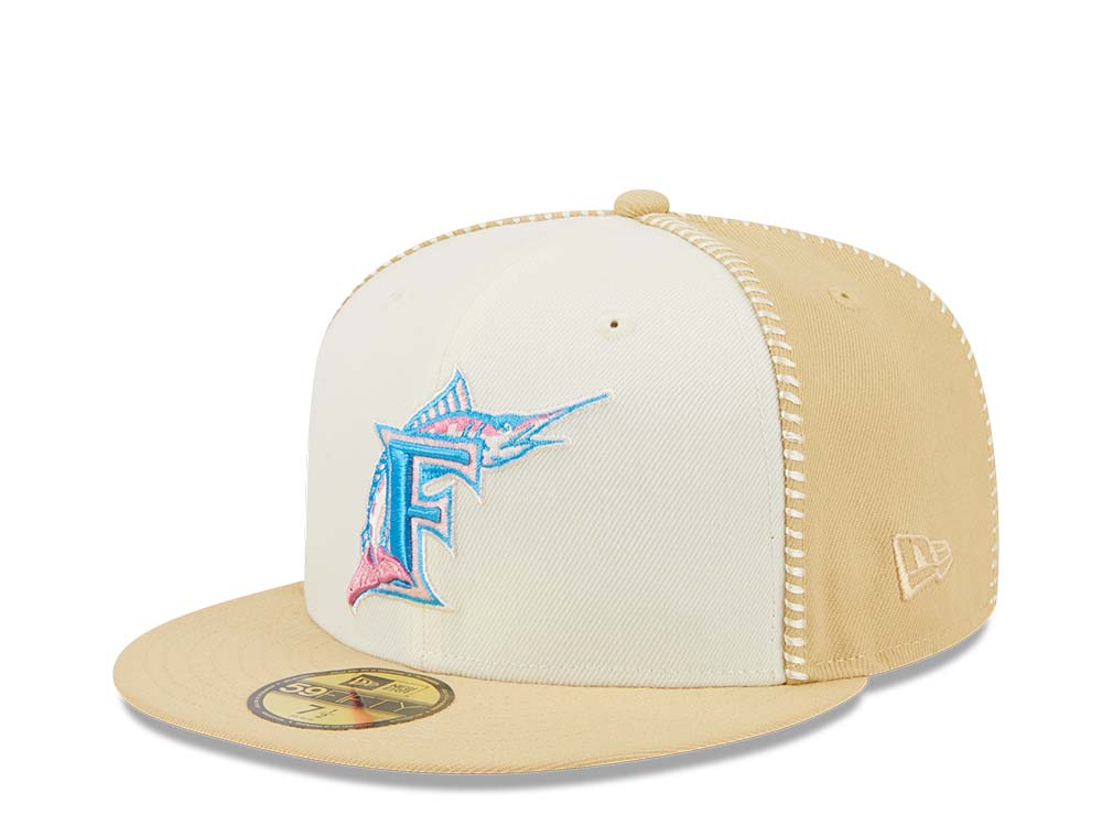 New Era Florida Marlins Stitch 25th Anniversary Gold Edition 59Fifty Fitted Casquette