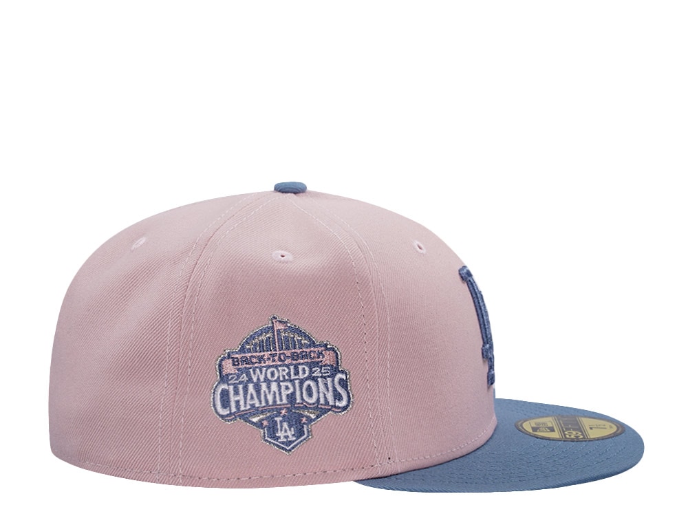 New Era Los Angeles Dodgers World Series 2025 Pink Rouge Two Tone Edition 59Fifty Fitted Casquette