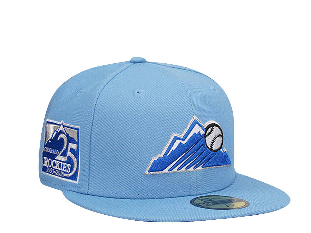 New Era Colorado Rockies 25th Anniversary Glacier Blue and Ice Edition 59Fifty Fitted Casquette