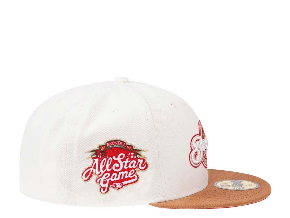 New Era Milwaukee Brewers All Star Game 2002 Creame Dome Edition 59Fifty Fitted Casquette