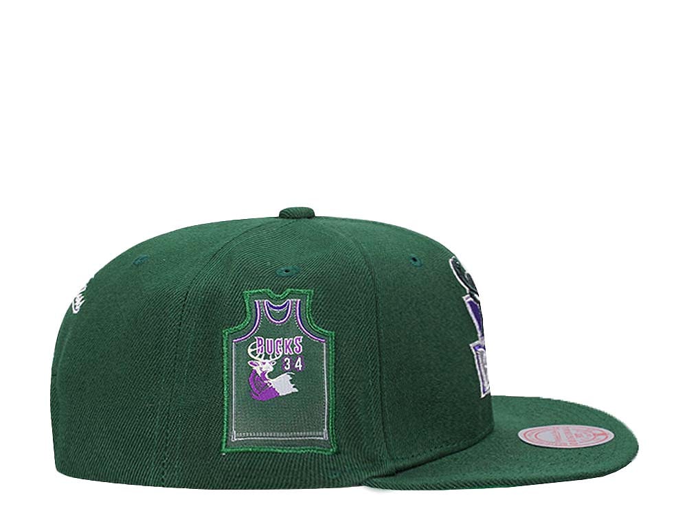 Mitchell & Ness Milwaukee Bucks Jersey Love Hardwood Classic Snapback Casquette