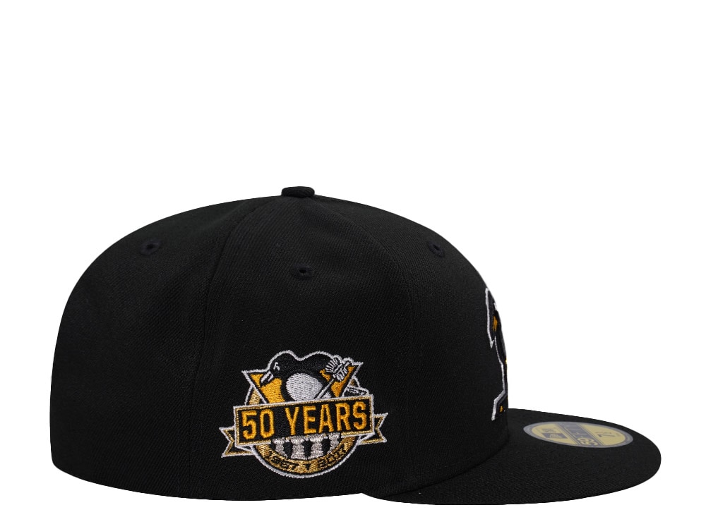 New Era Pittsburgh Penguins 50th Anniversary Black Prime Edition 59Fifty Fitted Casquette