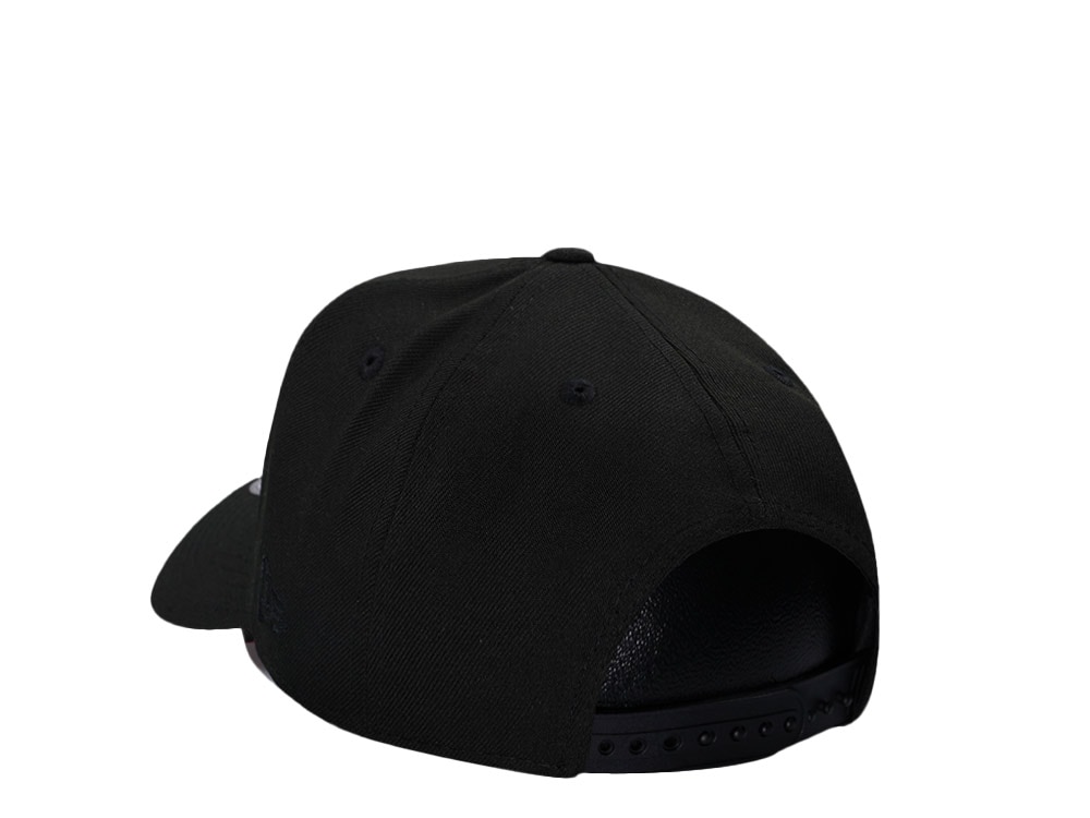 New Era Anaheim Angels 50th Anniversary Black And Red 9Forty A Frame Snapback Casquette