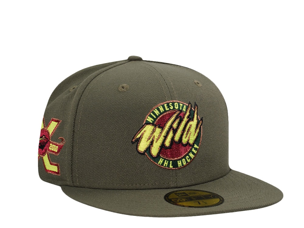 New Era Minnesota Wild 10th Anniversary Olive Prime Edition 59Fifty Fitted Casquette