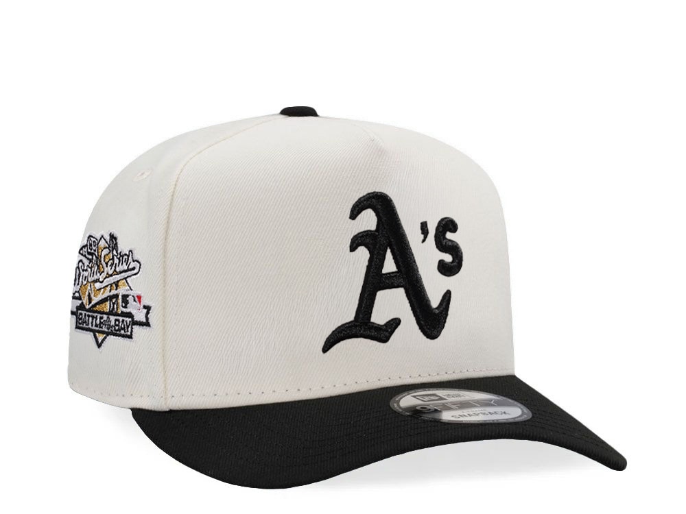 New Era Oakland Athletics World Series 1989 Chrome Two Tone Edition 9Fifty A Frame Snapback Casquette