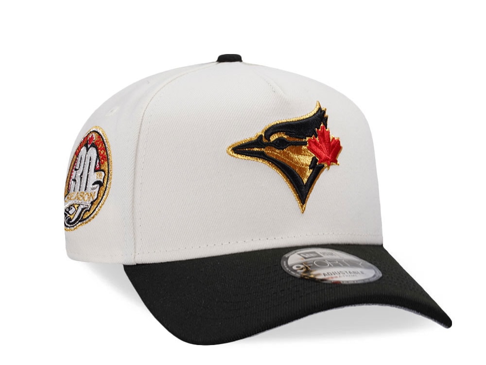 New Era Toronto Blue Jays 30th Anniversary Chrome Black Two Tone Edition 9Forty A Frame Snapback Casquette