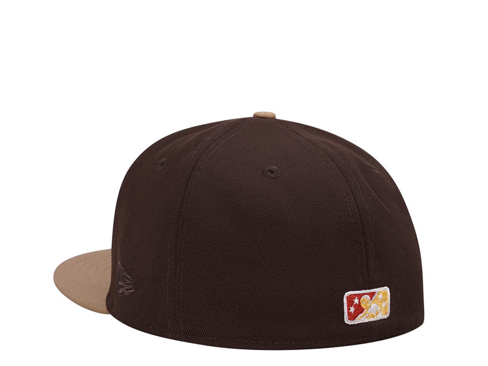 New Era Port City Roosters Brown Classic Two Tone Edition 59Fifty Fitted Casquette