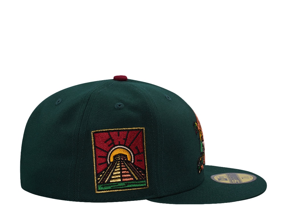 New Era Mexico Eagle Temple Dark Green Prime Edition 59Fifty Fitted Casquette