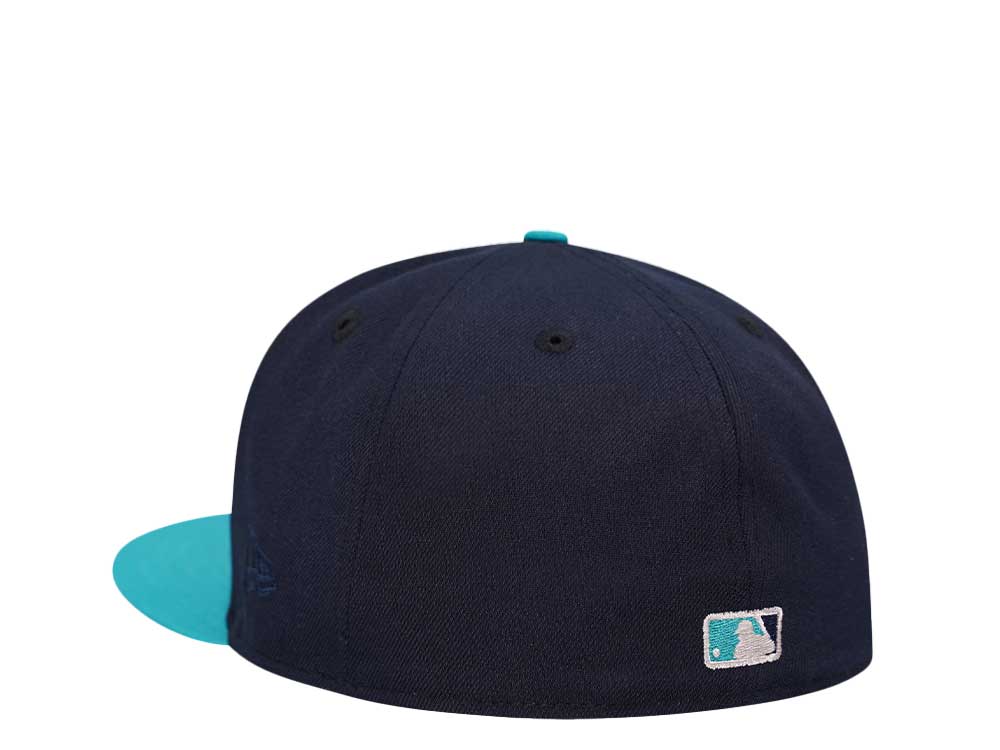 New Era Cleveland Guardians Ocean Chrome Two Tone Edition 59Fifty Fitted Casquette