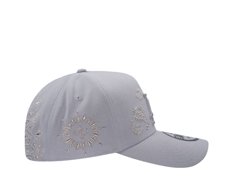 New Era Los Angeles Dodgers MLB Rear Arch Gray Edition 9Forty A Frame Snapback Casquette