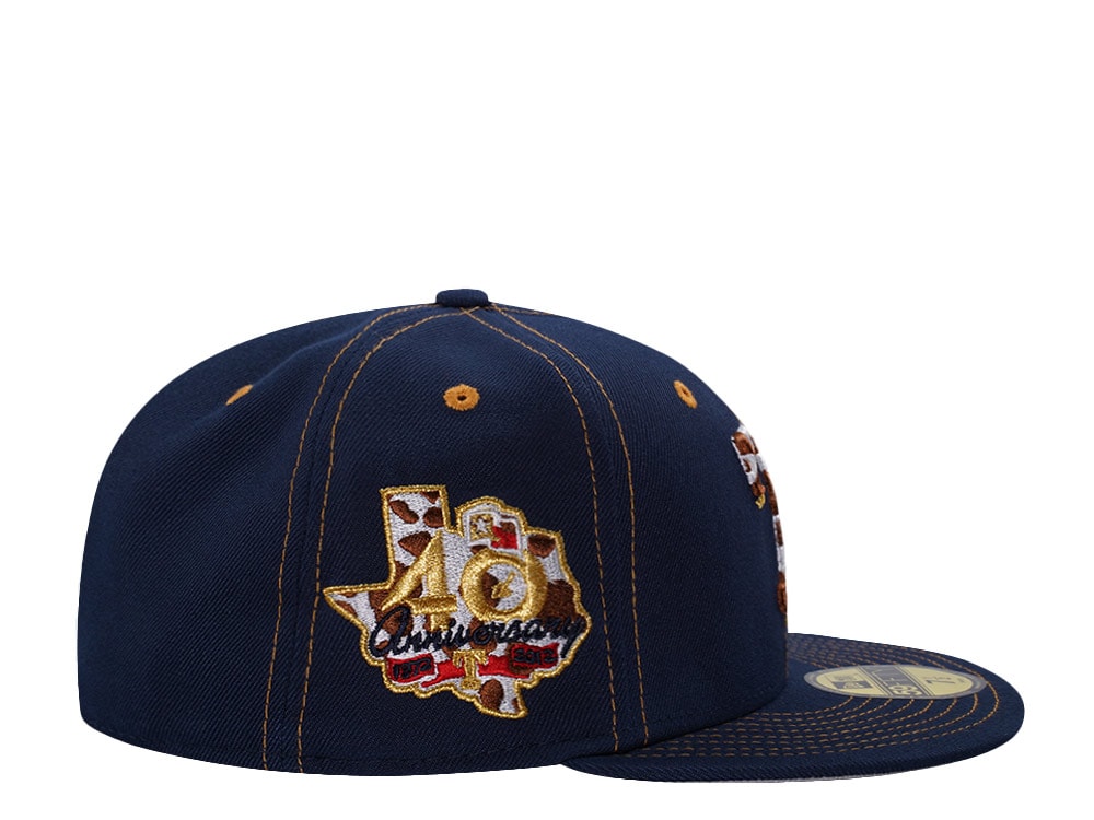New Era Texas Rangers 40th Anniversary Ocean Blue Prime Edition 59Fifty Fitted Casquette