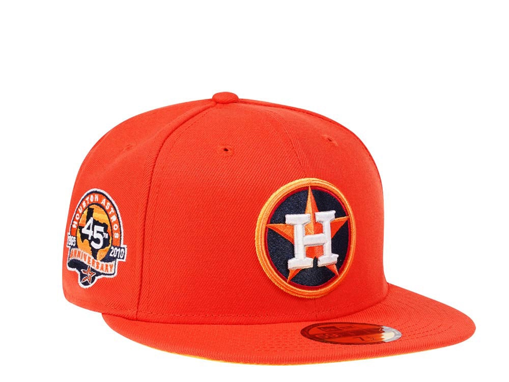 New Era Houston Astros Houston Astros 45th Anniversary Flash Orange Edition 59Fifty Fitted Casquette