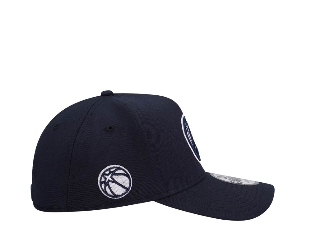 New Era Minnesota Timberwolves Navy Classic Edition 9Forty A Frame Snapback Casquette