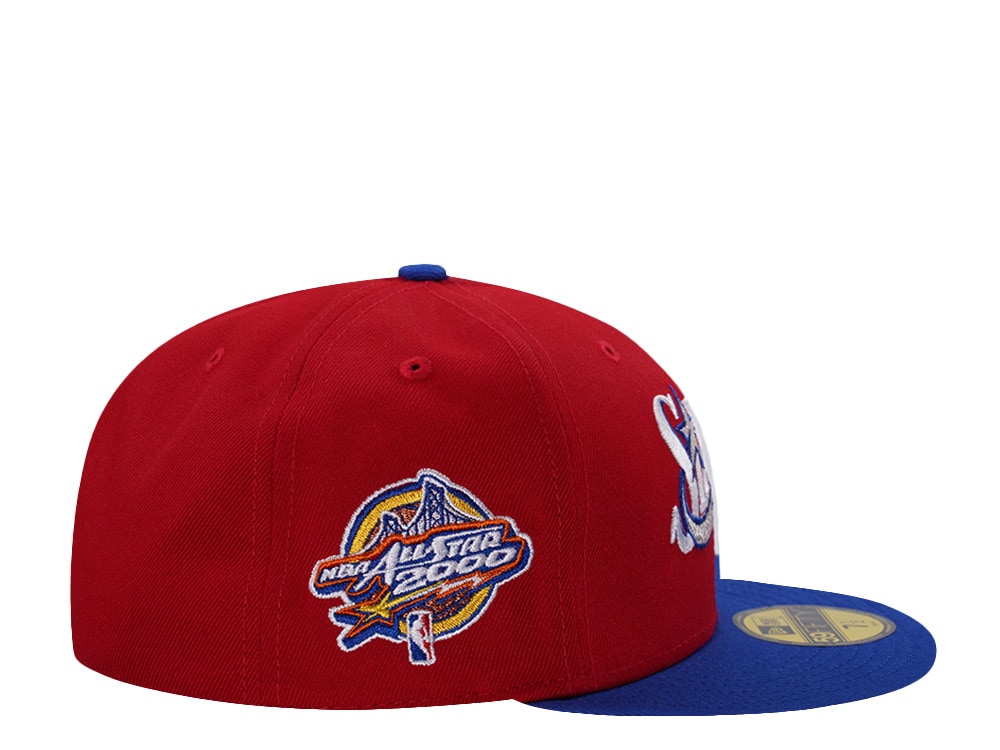 New Era Philadelphia 76ers All Star Game 2000 Scarlet Two Tone Edition 59Fifty Fitted Casquette