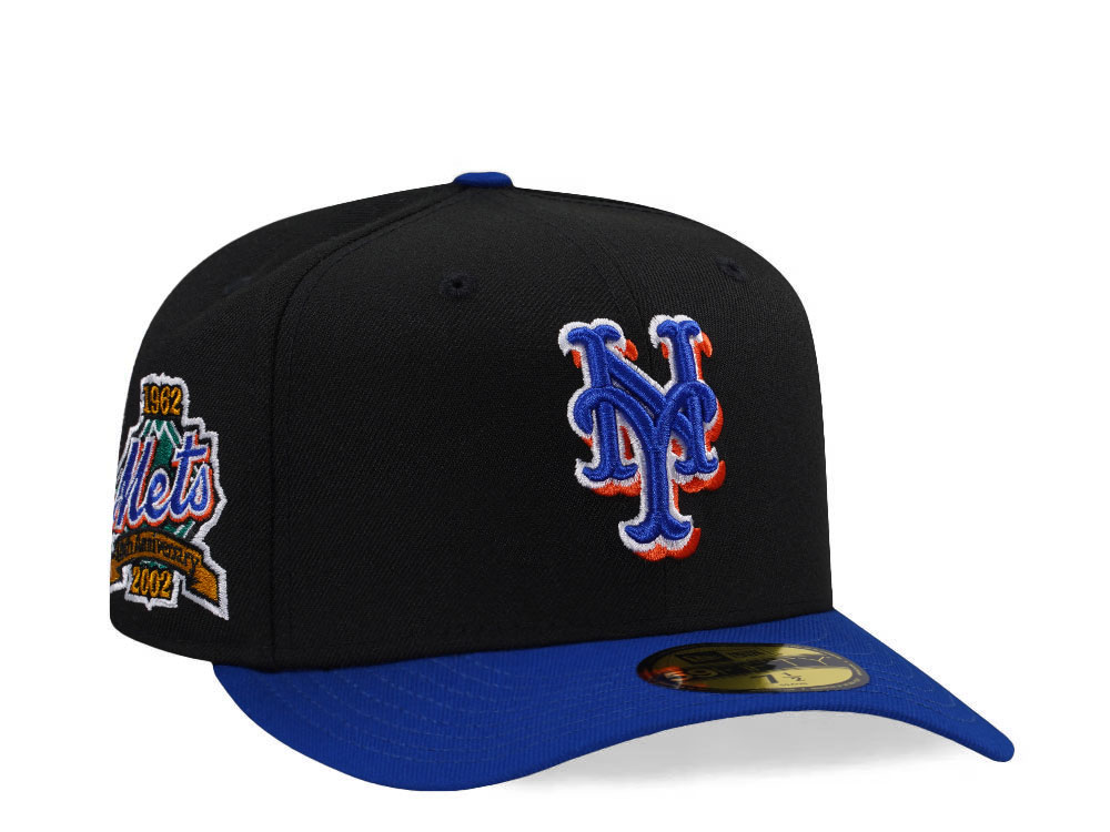 New Era New York Mets World Series 1962 Black Two Tone Edition 59Fifty Pre Curved Fitted Casquette