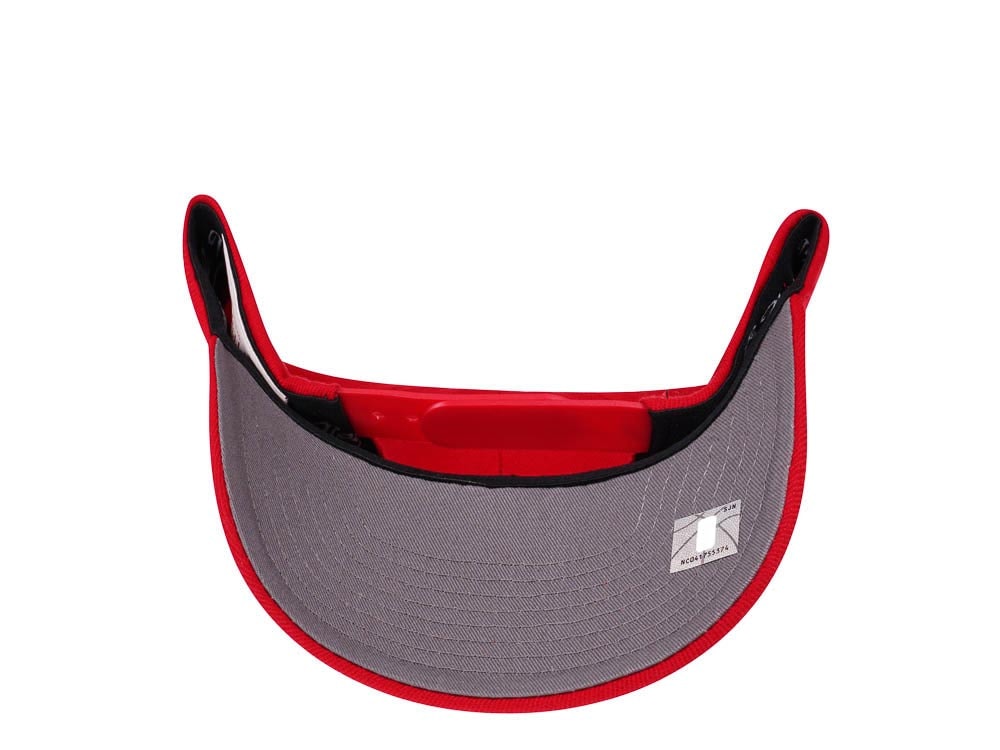Mitchell & Ness Los Angeles Clippers Team Ground Red Line Solid Flex Snapback Casquette
