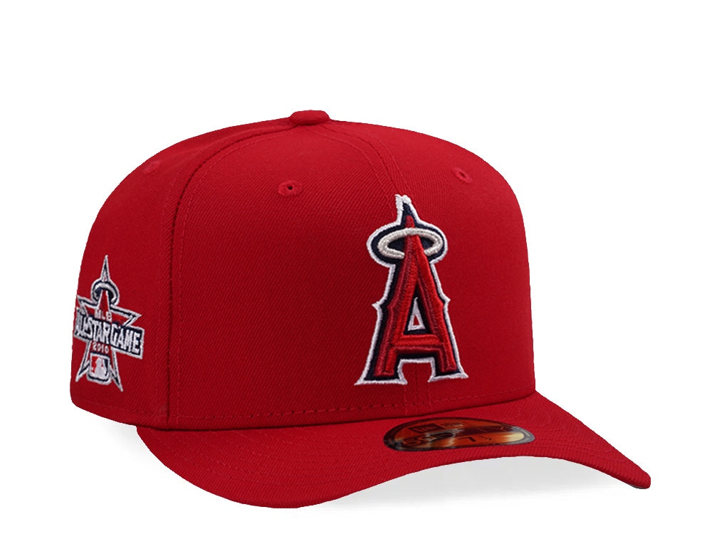 New Era Anaheim Angels All Star Game 2010 Scarlet Red Prime Edition 59Fifty Pre Curved Fitted Casquette