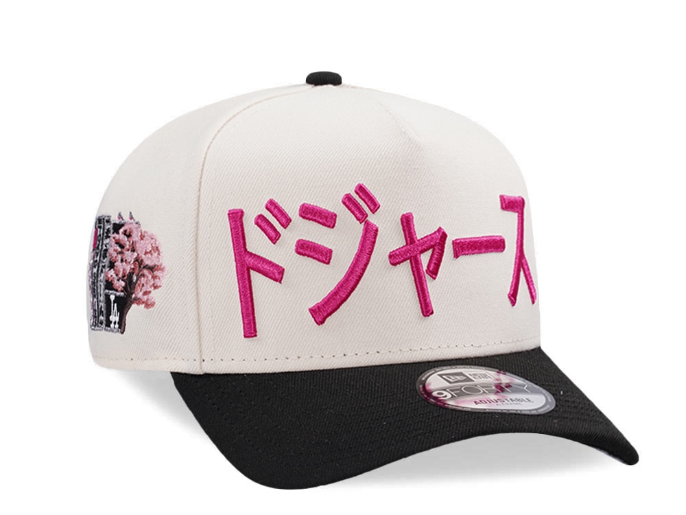 New Era Los Angeles Dodgers Tokyo Series 2025 Light Cream Two Tone Edition 9Forty A Frame Snapback Casquette