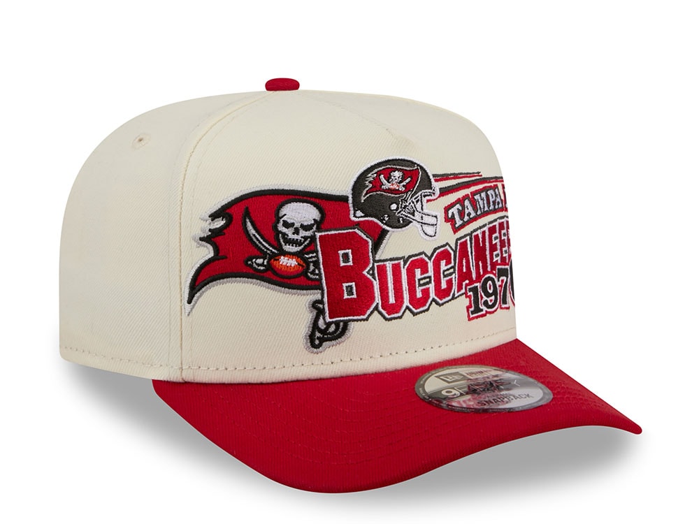 New Era Tampa Bay Buccaneers 1975 Classic Chrome Edition 9Fifty A Frame Snapback Casquette