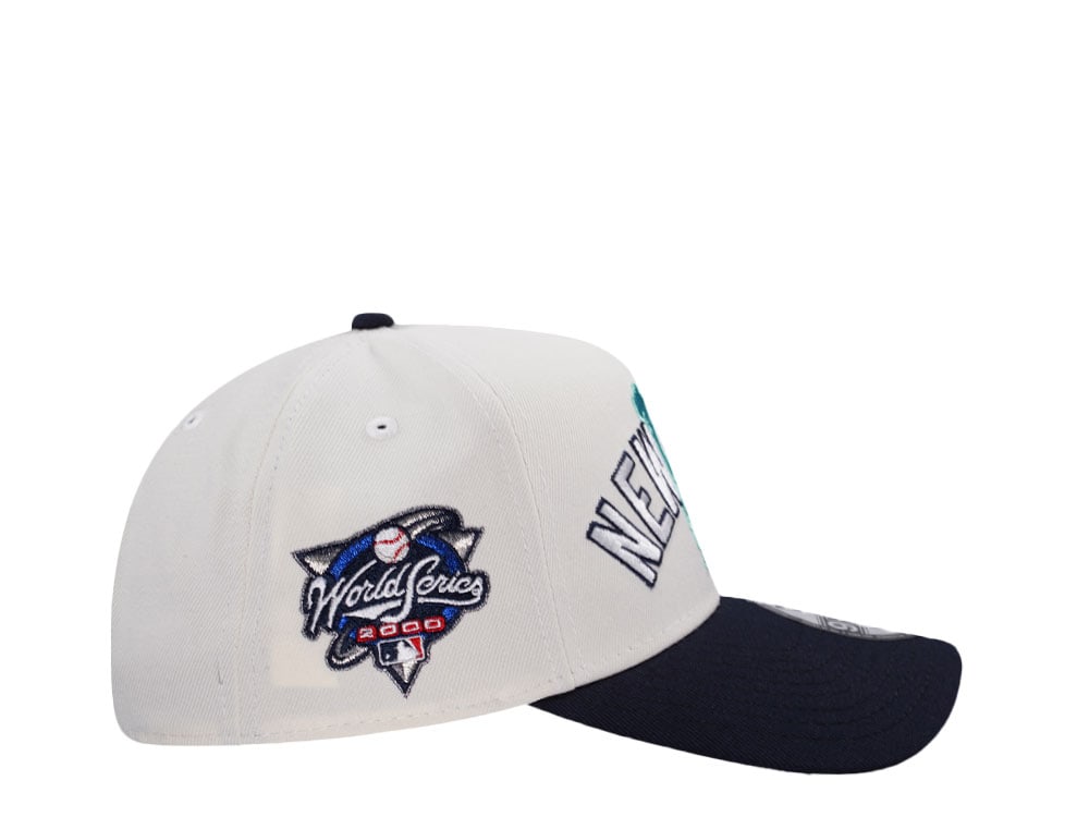 New Era New York Yankees World Series 2000 Chrome Two Tone Edition 9Forty A Frame Snapback Casquette