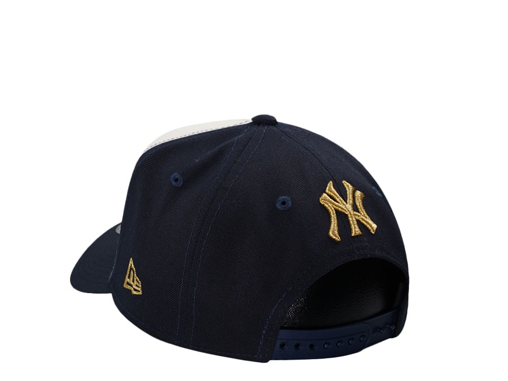 New Era New York Yankees World Series 1999 Gold Navy Two Tone 9Forty A Frame Snapback Casquette