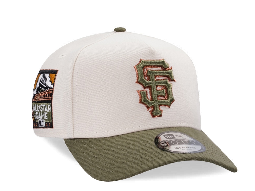 New Era San Francisco Giants All Star Game 2007 Cream Two Tone Edition 9Forty A Frame Snapback Casquette