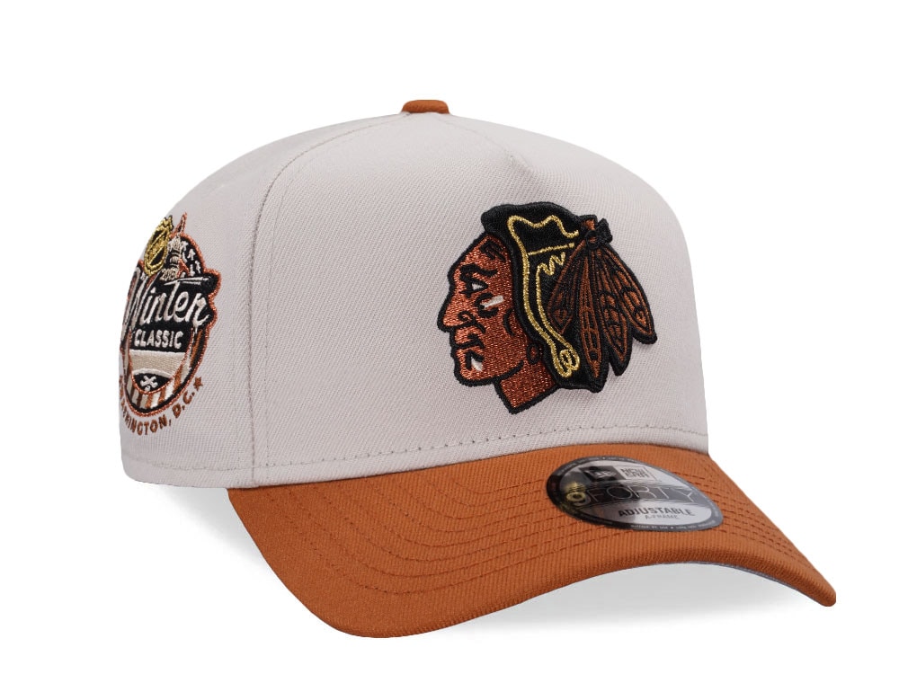 New Era Chicago Blackhawk Winter Classic 2025 Chrome Two Tone Edition 9Forty A Frame Snapback Casquette