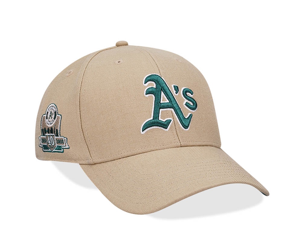 47Brand Oakland Athletics 40th Anniversary Khaki Sure Shot MVP Snapback Casquette