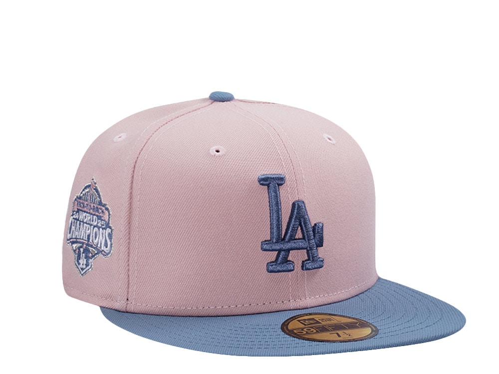 New Era Los Angeles Dodgers World Series 2025 Pink Rouge Two Tone Edition 59Fifty Fitted Casquette