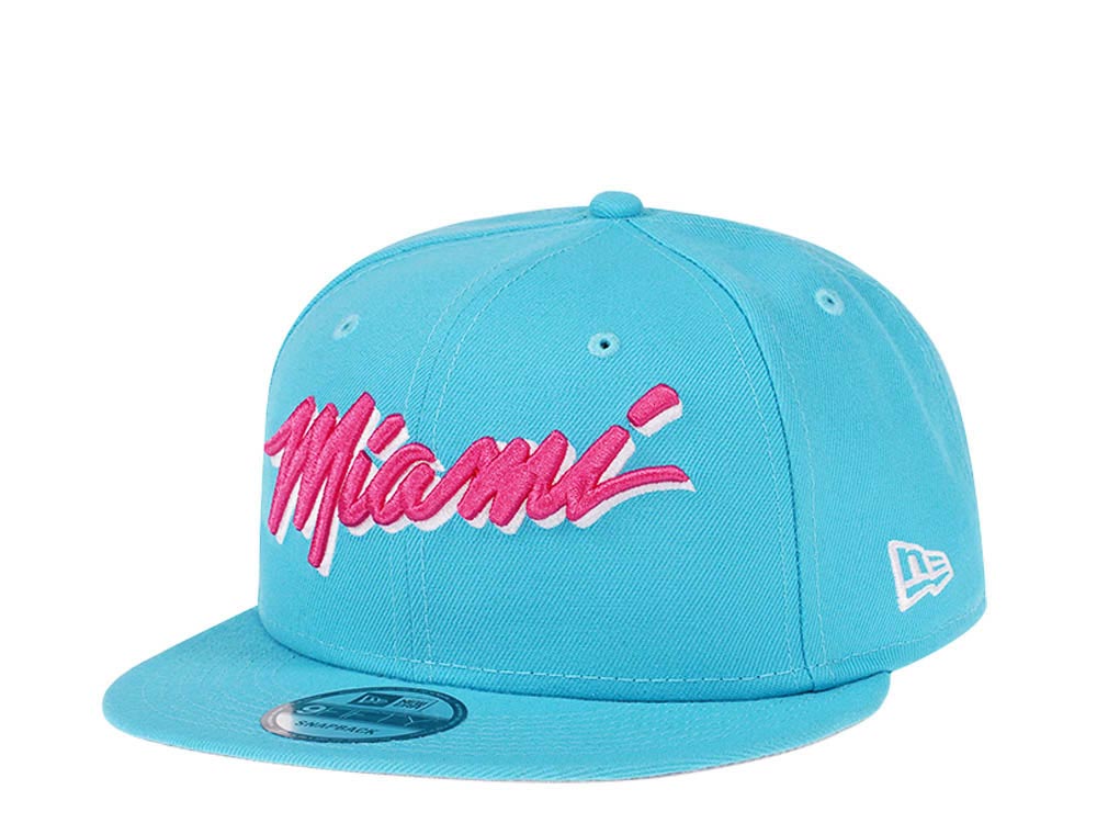 New Era Miami Heat Vice Edition Light Blue 9Fifty Snapback Casquette