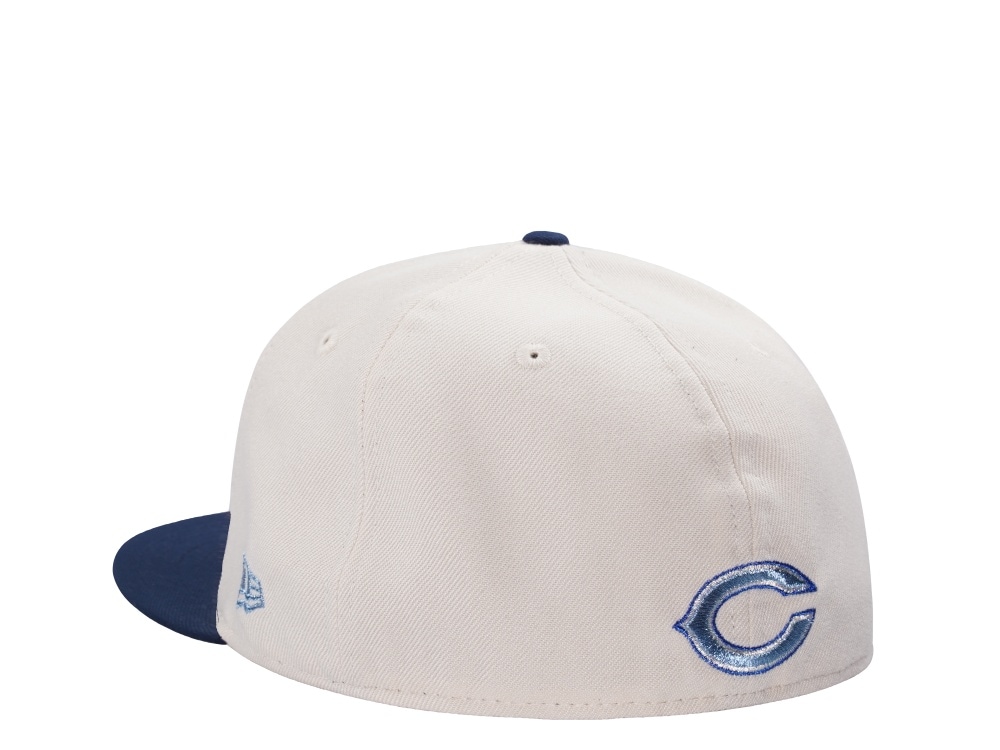 New Era Chicago Bears Staley Metallic Light Cream Two Tone Edition 59Fifty Fitted Casquette