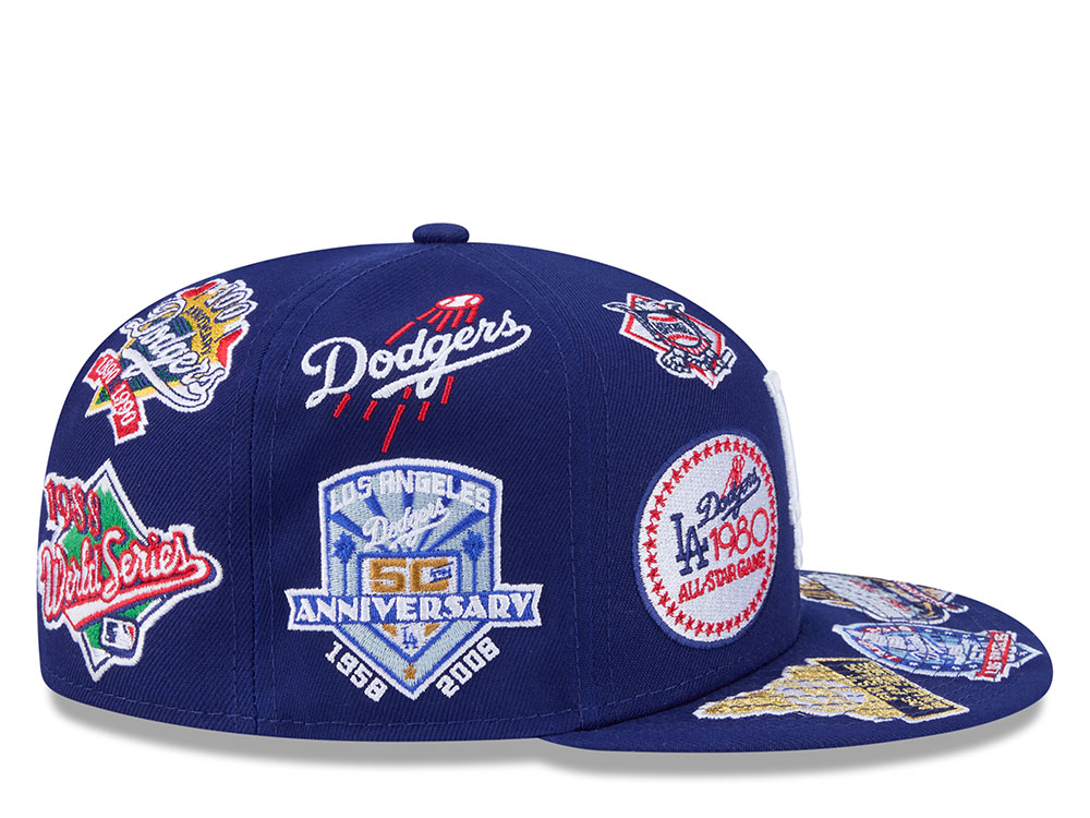 New Era Los Angeles Dodgers All Over Blue Edition 59Fifty Fitted Casquette