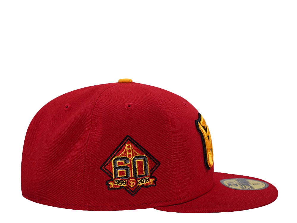 New Era San Francisco Giants 60th Anniversary Scarlet Prime Edition 59Fifty Fitted Casquette