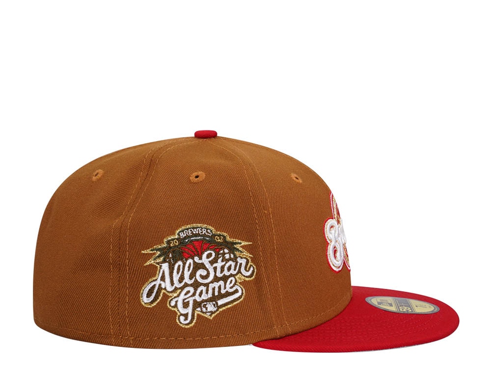 New Era Milwaukee Brewers All Star Game 2002 Malty Red Two Tone Edition 59Fifty Fitted Casquette