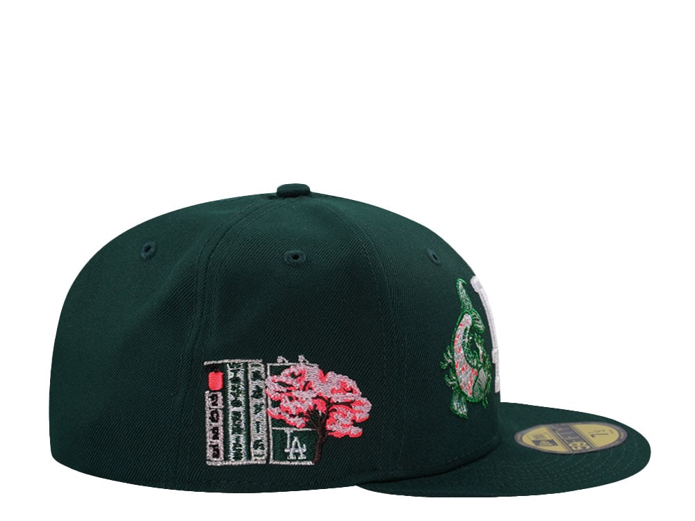 New Era Los Angeles Dodgers Tokyo Series Koi Dark Green Prime Edition 59Fifty Fitted Casquette