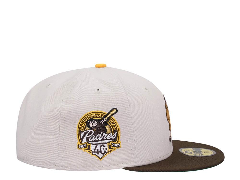 New Era San Diego Padres 40th Anniversary Stone Gold Two Tone Edition 59Fifty Fitted Casquette