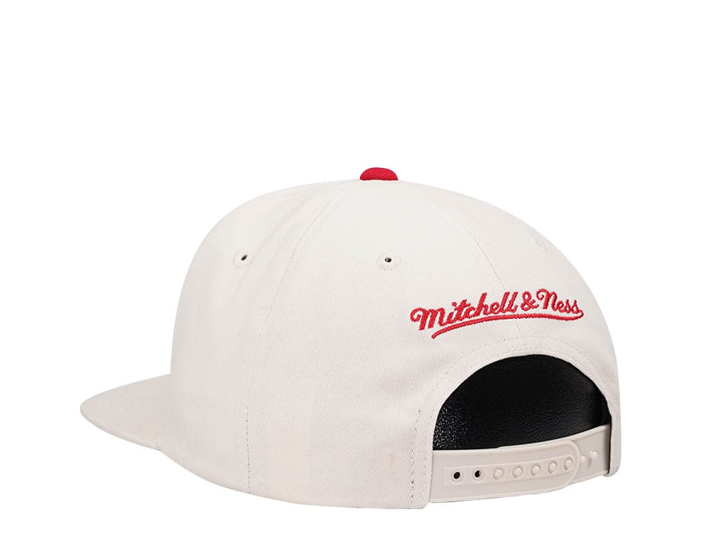 Mitchell & Ness Houston Rockets Reframe Retro Off White Snapback Casquette
