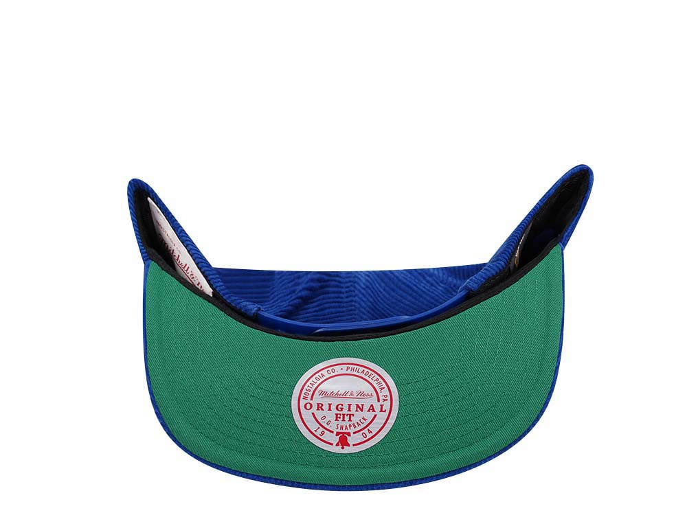Mitchell & Ness Hartford Whalers Blue Cord Vintage Snapback Casquette