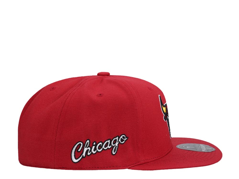 Mitchell & Ness Chicago Bulls Logo History Hardwood Classic Dynasty Fitted Casquette