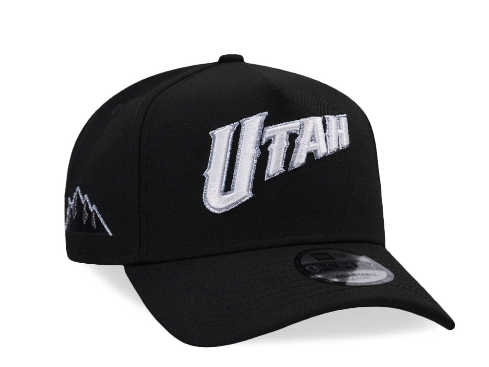 New Era Utah Jazz Black Prime Edition 9Forty A Frame Snapback Casquette