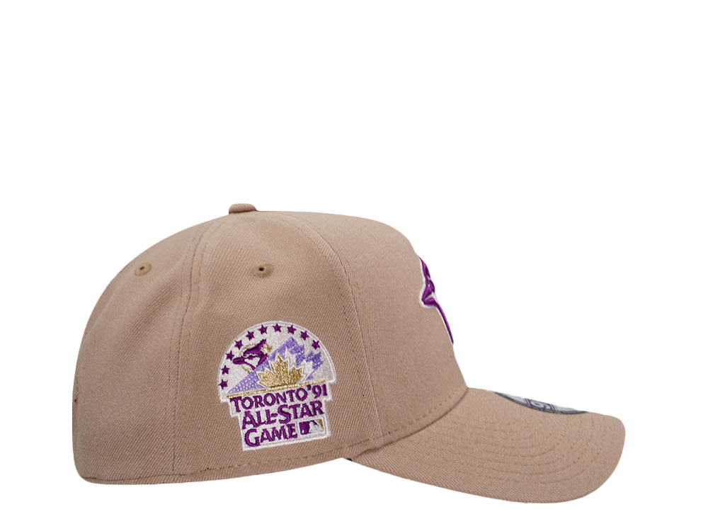 New Era Toronto Blue Jays All Star Game 1991 Sparkling Camel Edition 9Forty A Frame Snapback Casquette